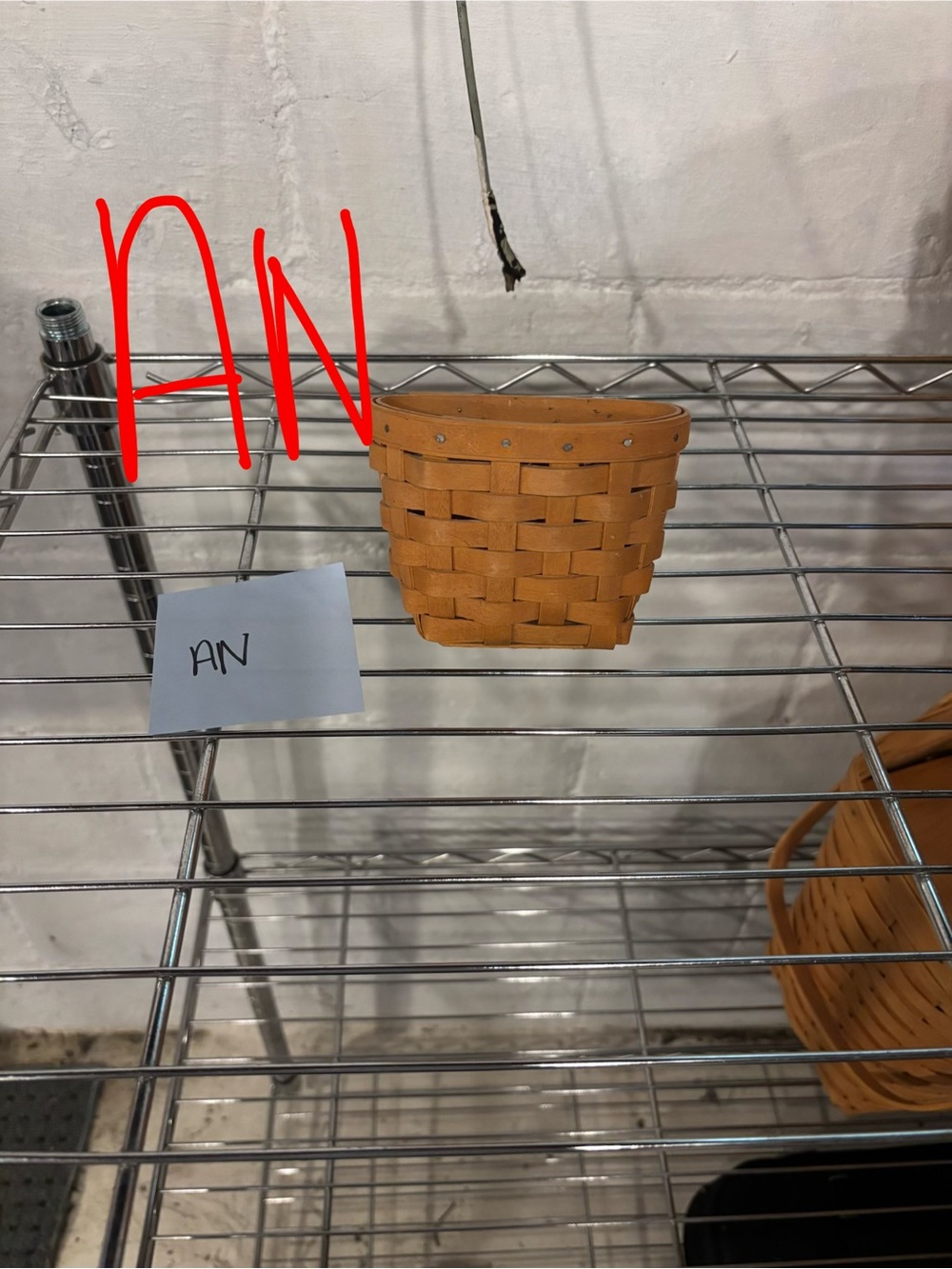 Longaberger Small Woven Basket in Tan